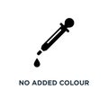 no added colour icon. no added colour concept symbol design, vec