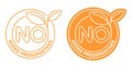 No Added Preservatives eco-friendly badge Royalty Free Stock Photo