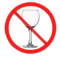 No alchohol Royalty Free Stock Photo