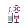 No alcohol RGB color icon
