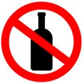 No alcohol sign