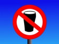 No alcohol sign