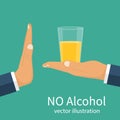 No alcohol. vector