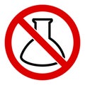 Flat Vector No Analysis Retort Icon