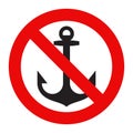 No anchoring sign