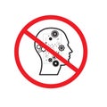 No android entery sign vector illustration design. Royalty Free Stock Photo