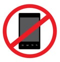 NO Android Smart Phone Vector Royalty Free Stock Photo