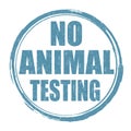 No animal testing sign or stamp