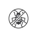 No aphid pests vector icon Royalty Free Stock Photo