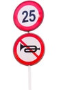 No Audible and speed limit Warning Royalty Free Stock Photo