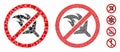 No aviation accidents Composition Icon of Inequal Pieces