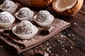 No bake coconut balls Royalty Free Stock Photo