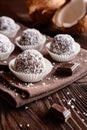 No bake coconut balls Royalty Free Stock Photo
