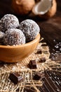 No bake coconut balls Royalty Free Stock Photo