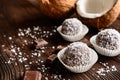 No bake coconut balls Royalty Free Stock Photo