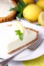 No bake lemon tart Royalty Free Stock Photo