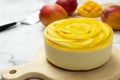 No bake mango cheesecake Royalty Free Stock Photo