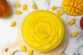 No bake mango cheesecake Royalty Free Stock Photo