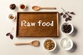 No Bake Raw Food Chocolate Cheesecake ingredients