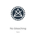No bleaching icon vector. Trendy flat no bleaching icon from signs collection isolated on white background. Vector illustration