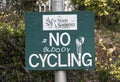 NO BLOODY CYCLING