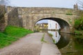 No 6 bridge reflections on the public cycle path through Morecambe, Lancashire, England.