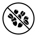 No buckwheat, one color vector food icon