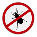 No bugs icons, vector illustration