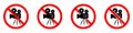 No camera icon. Video camera is prohibited. Stop camera icon Royalty Free Stock Photo