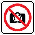 No Camera sign