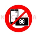 No camera symbol on white background.