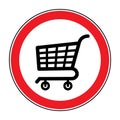 No cart sign 4 Royalty Free Stock Photo