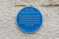 No 19 Cathedral Street Plaque in Dunkeld, Scotland