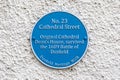 No 23 Cathedral Street Plaque in Dunkeld, Scotland