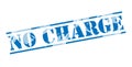 No charge blue stamp Royalty Free Stock Photo