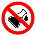 No chemical additives vector sign