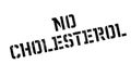 No Cholesterol rubber stamp