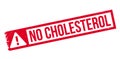 No Cholesterol rubber stamp