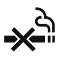 No cigarette icon, simple style