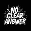 No Clear Answer Doodle Concept Royalty Free Stock Photo