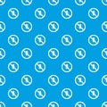 No cockroach sign pattern seamless blue