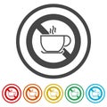 No coffee breaks - No coffee sign Royalty Free Stock Photo