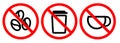 No coffee stop beans paper cup glass no caffeine allowed circle red cross