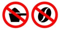 No coffee vector sign Royalty Free Stock Photo