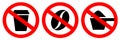 No coffee vector sign Royalty Free Stock Photo