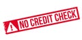 No Credit Check rubber stamp