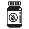 No cry pills icon simple vector. Cure pill