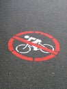 No cycling sign