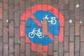 No cycling sign.