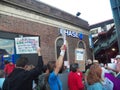 NO DAKOTA ACCESS PIPELINE PROTEST-BRONX NY Royalty Free Stock Photo